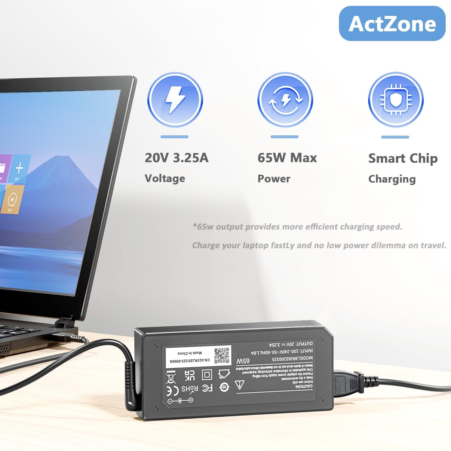 45W 65W Laptop Charger for Lenovo Thinkpad X1 Carbon T460 T470 T470S T440 T540 X260 X240 X270 G40 G50 G50-80 E560 E450, Yoga 2 11/2 Pro/ 11s 13 Flex 2 2-15 Ideapad 300 500 700 Power Supply Cord - Image 5