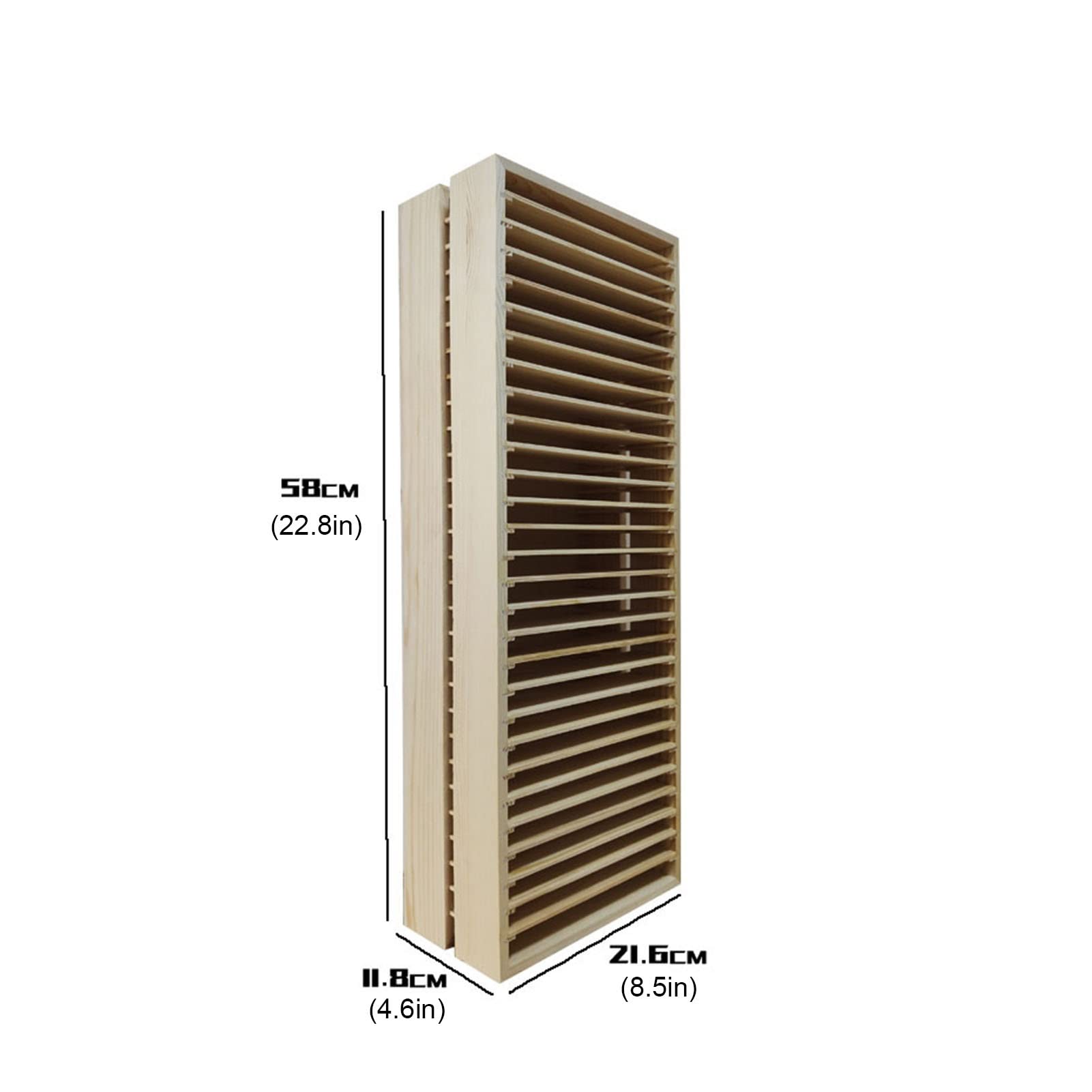 Estante de Almacenamiento de Madera de Pino Natural para PS4, Estante de Acabado para PS4, Soporte para Discos, Estante de exhibición para colección de DVD y CD, Capacidad