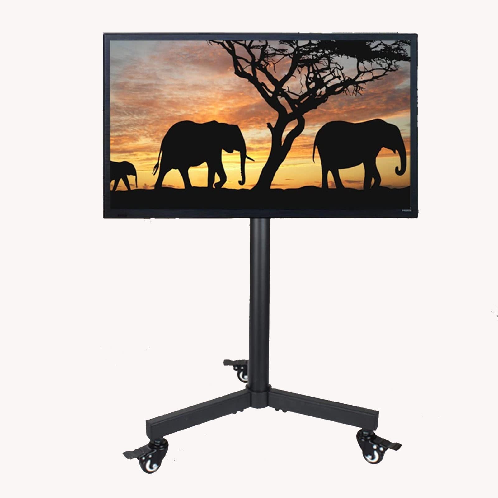 DFGHNBVC Universal Tv Stand Universal Tv Stand Floor Tv Stand On Wheelsmobile Tv Cart For 14-32 Inch Tvs, Height Adjustable Movable Portable Tv Stand, Rolling Floor Tv Stand Holds