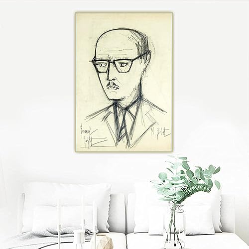 Miniatura 4 de Bernard Buffet PostersMr. Blot, lienzo de arte cubismo pintura al óleo, póster abstracto para pared, arte nórdico vintage, cuadros de pared de sala