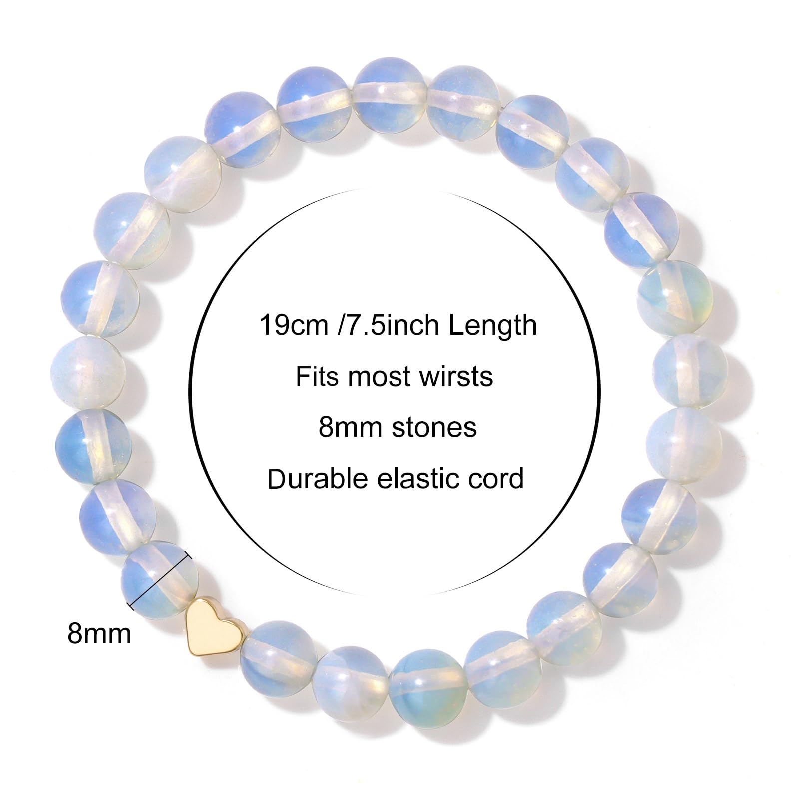 Pulsera para Mujer, Pulseras de Cuentas para la ansiedad, joyería, Pulsera de Piedra y Cristal, Alivio del estrés, Cuentas de Yoga, Pulseras de Chakras para Mujer, Rosa