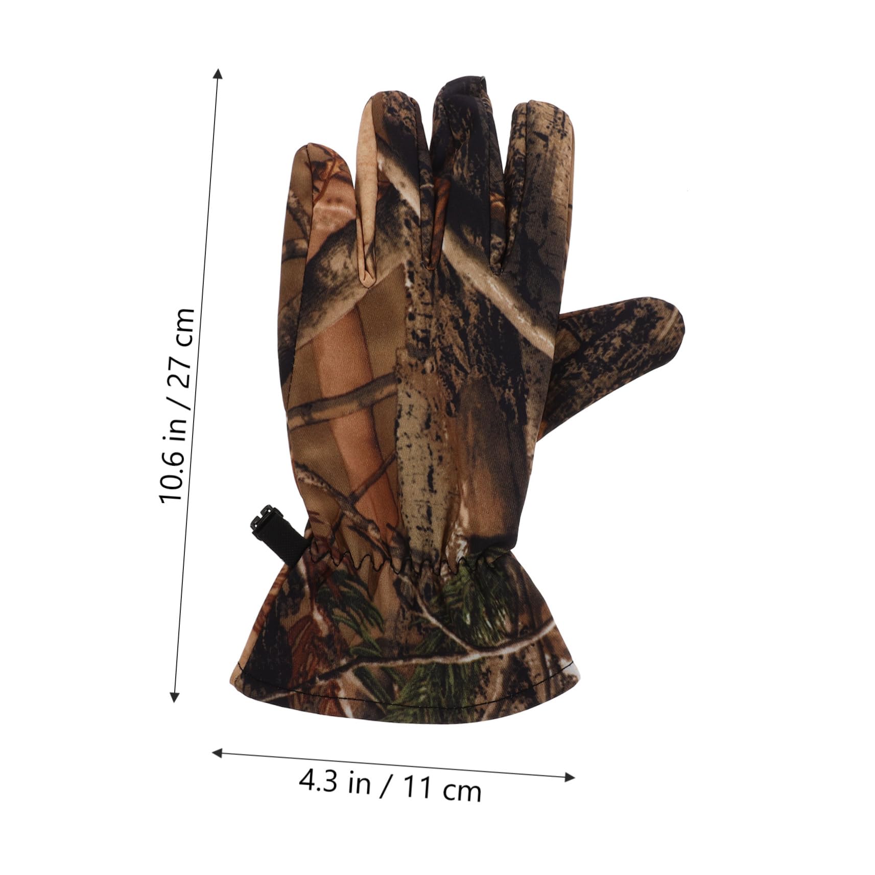 Mikikit Women's Waterproof Camouflage Gloves Warm Winter Hunting and Cycling Gloves