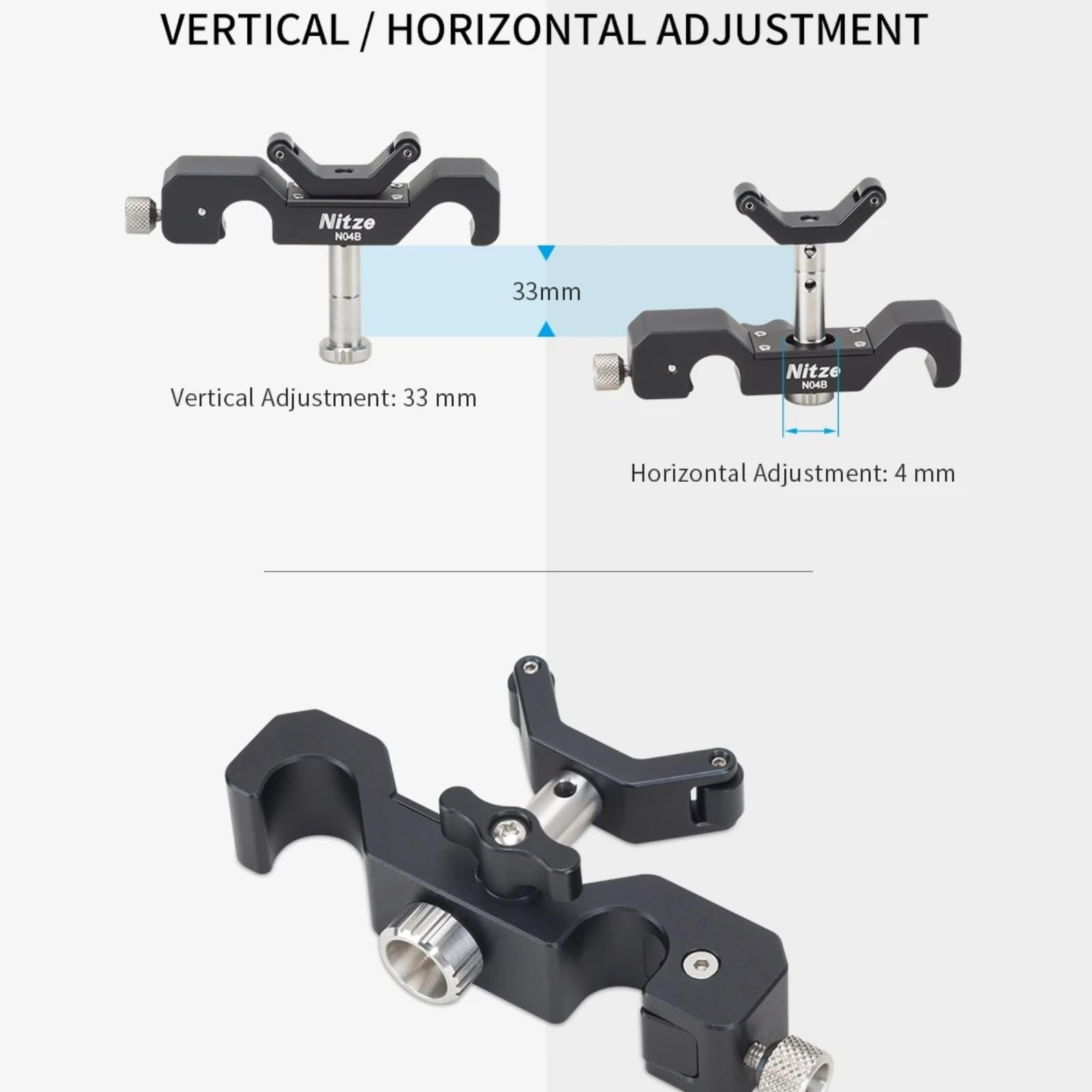 Nitze 15mm Universal Lens Support With Rolling Y-Bracket