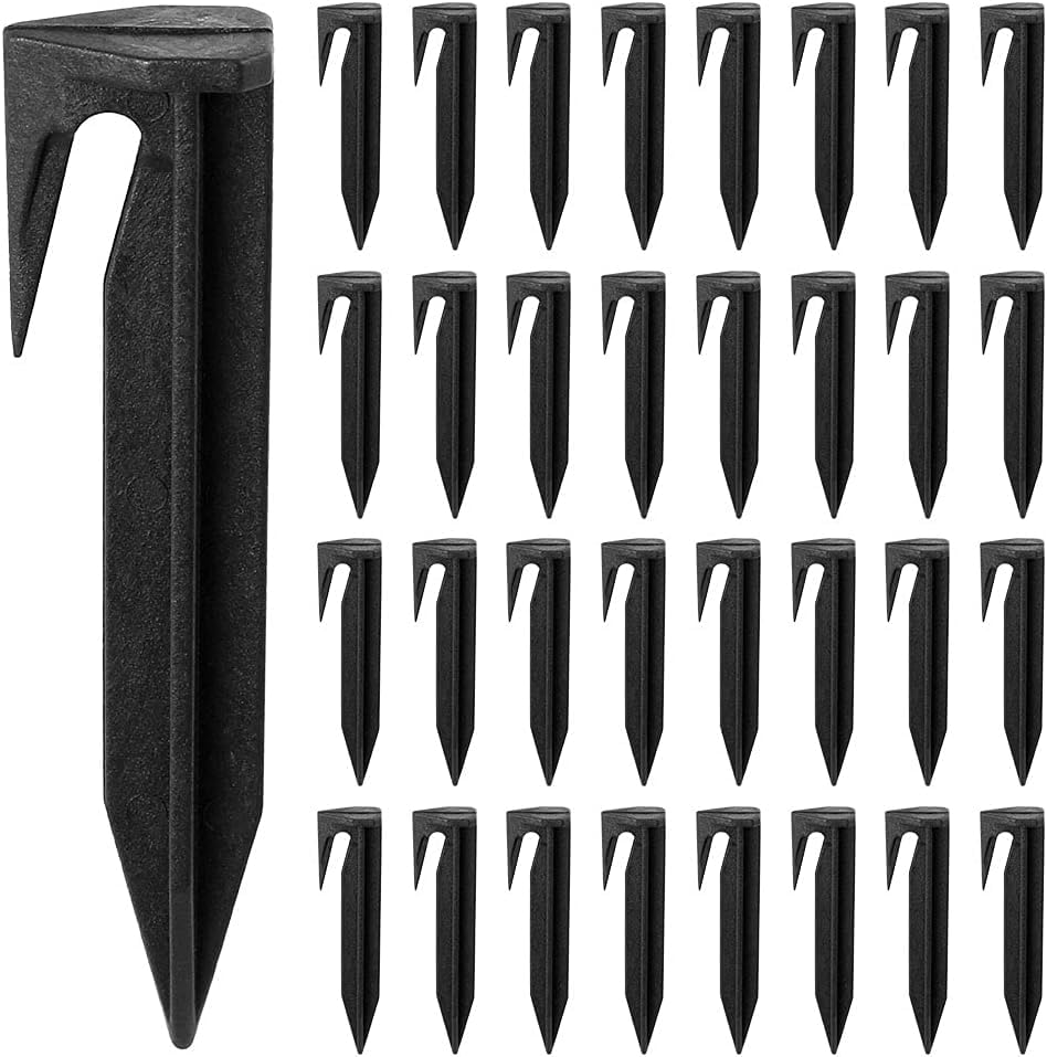 NIHUIFDPY 100Pcs Pegs for Robotic Lawnmower Boundary Cable, Heavy Duty Ground Anchors Spikes for 0.1-3.8mm Wire, Compatible with Husqvarna Automower, Gardena, Worx Landroid, Bosch-image-11