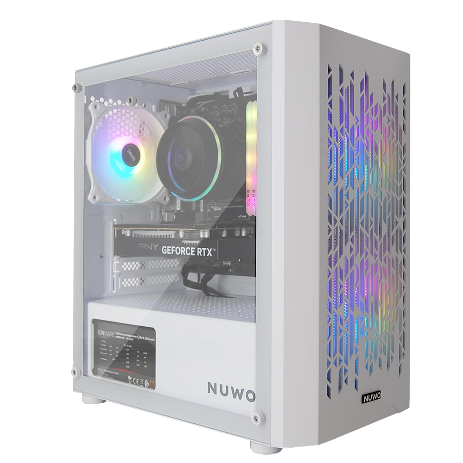 eXtremeBit Gaming PC - Ordenador de juego montado, procesador Core i7-12700F, tarjeta gráfica RTX 3050 6 GB GDDR6, memoria RAM 16 GB, disco SSD 1 TB, Win 11 Pro – Blanco