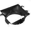 HECASA Radiator Cooling Fan Shroud Compatible with 2009-2016 Dodge Ram 1500 2500 3500 with 5.7L & 6.4L HEMI Replacement for 52126427AB CH3110130 PP Plastic Black