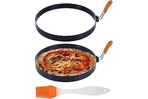 Blackstone 8-Inch Omelet Rings with Silicone Insulated Handle and Nonstick Coating