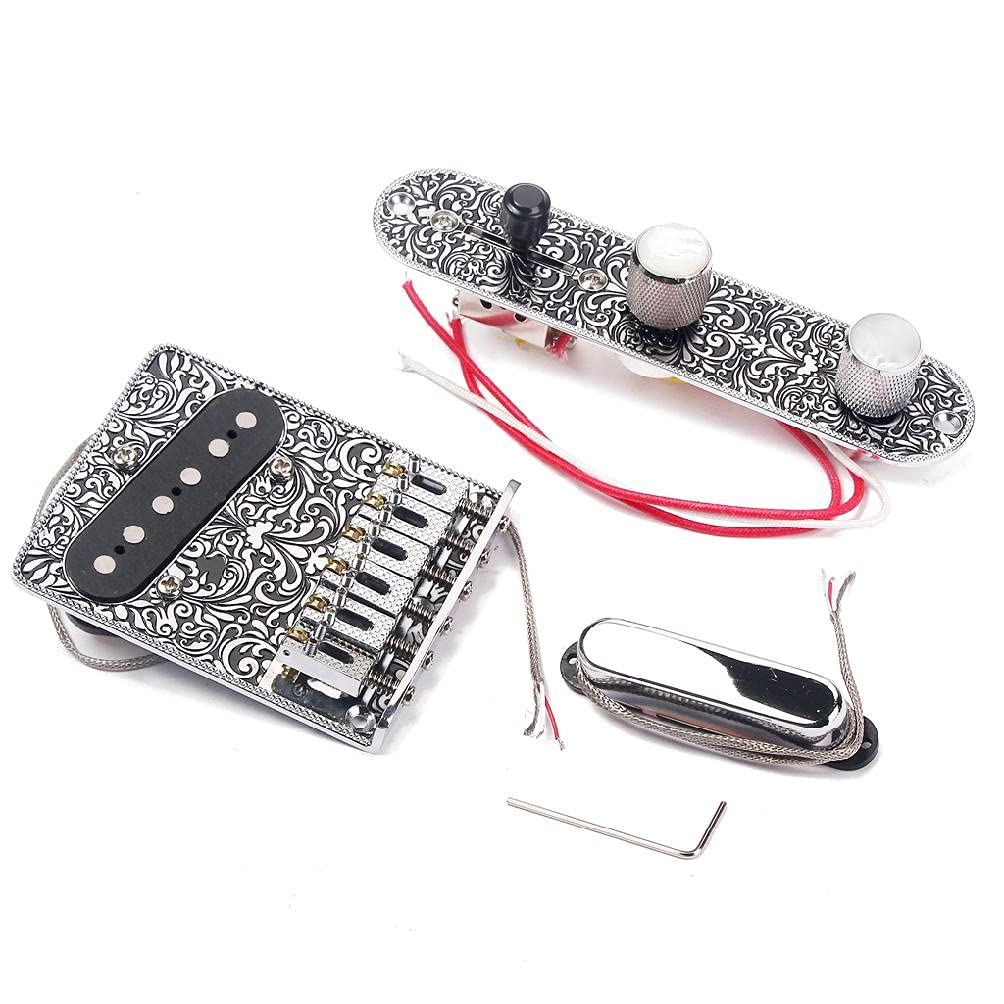Professional 6 String Bridge Board For Electric Guitar 3 Way Switch Control Board Neck Pickup Set 6-string Bridge Board
