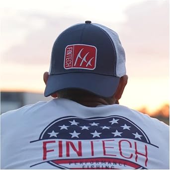 Fintech Box Logo 2C Snapback Hat - Dress Blues