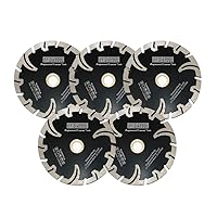 Vista 17 de DT-DIATOOL Hoja de diamante de 4-1/2 pulgadas para piedra de granito, hormigón, mármol, disco de corte prensado en caliente con segmento protector