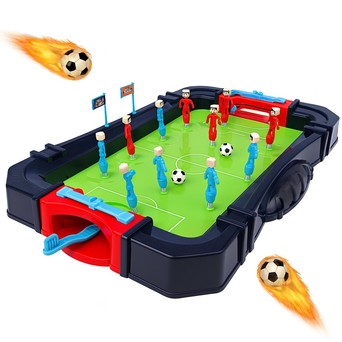 Kidoloop 37CM Table Top Football Game - Mini Table Soccer Game for Kids, Interactive Football Board Game Toy for Indoor Play, Fun Desktop Arcade Gift for Boys and Girls Aged 4+ Years — image 1