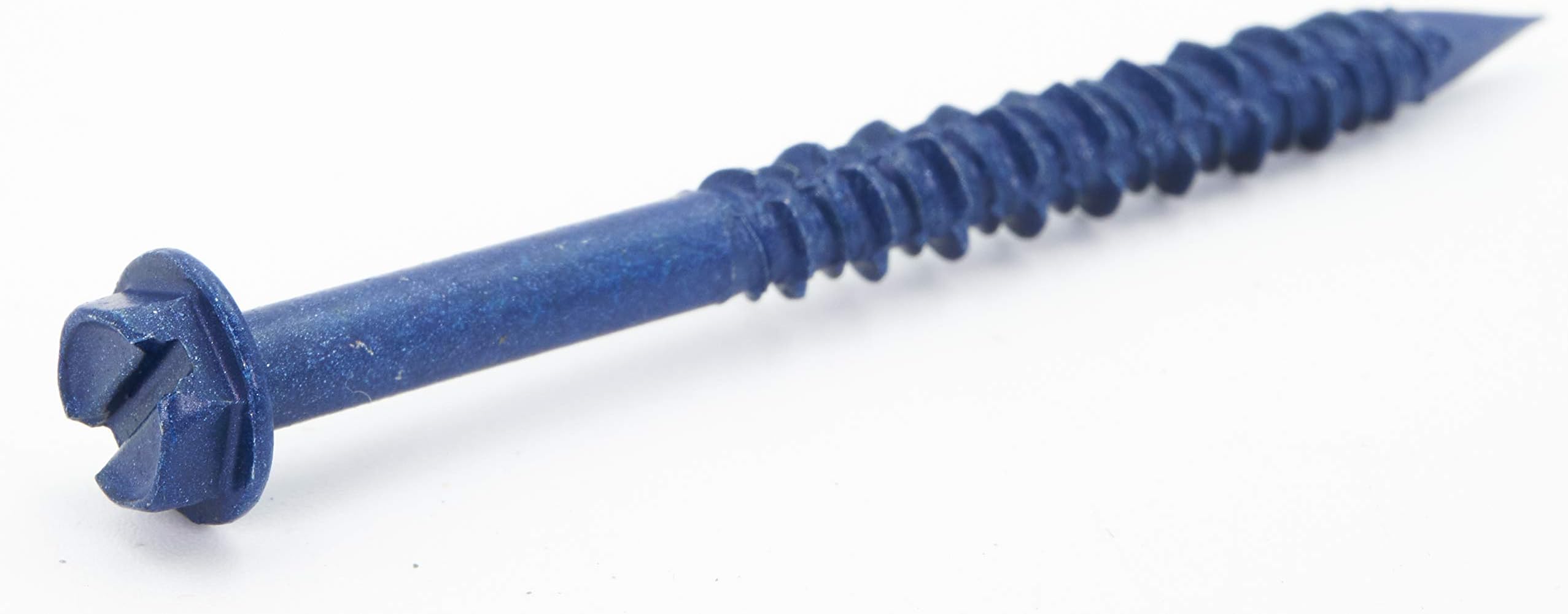 CONFAST 3/16" x 2-3/4" Hex Head Concrete Screw Anchor with Drill Bit for Anchoring to Masonry, Block or Brick (100 per Box)