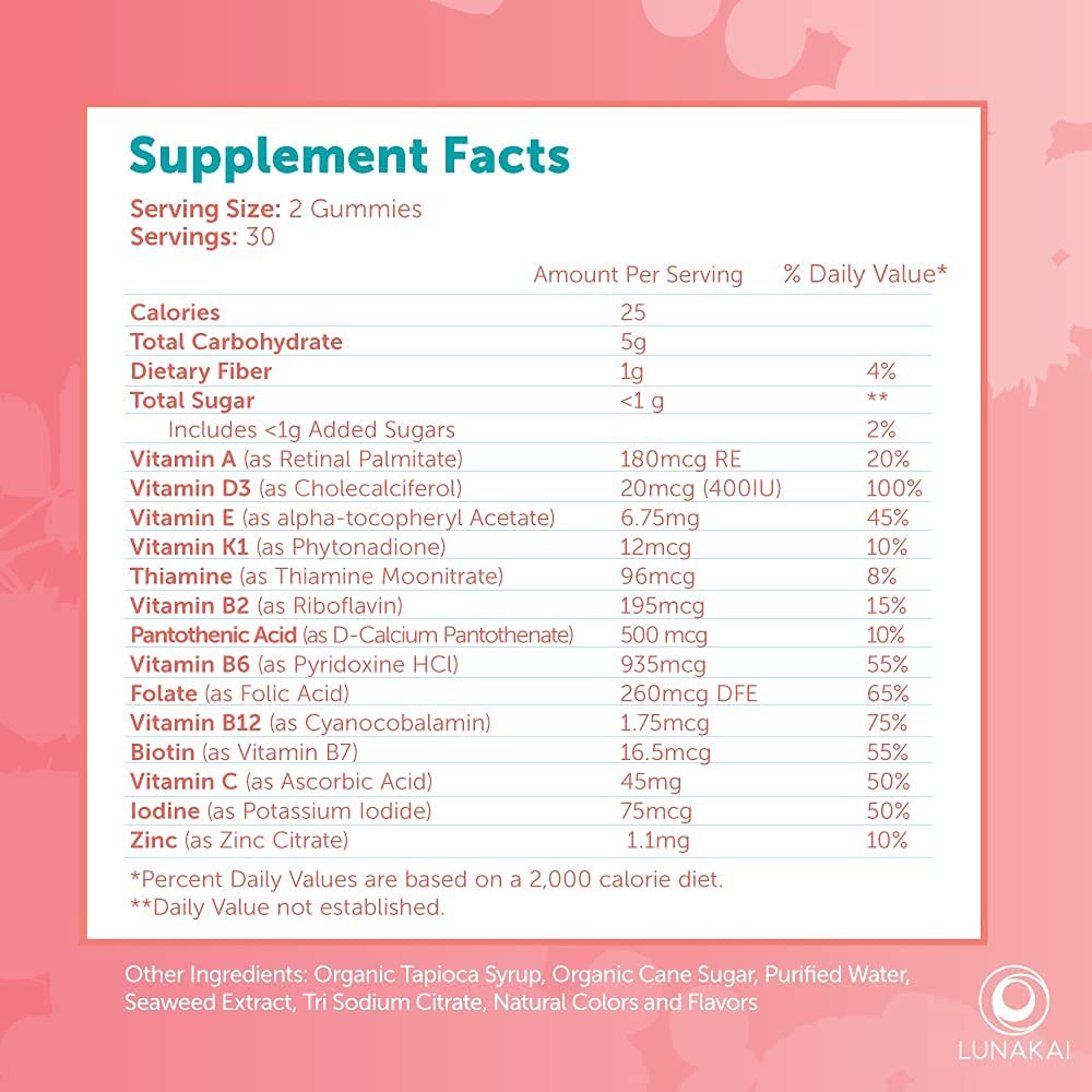 Organic Kids Multivitamin Gummies Children's and Toddler Chewable