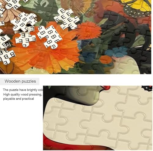 Miniatura 8 de Nander Rompecabezas de 500 piezas de juguetes de calavera para motocicleta, bandera estadounidense, rompecabezas educativo intelectual, juguete para