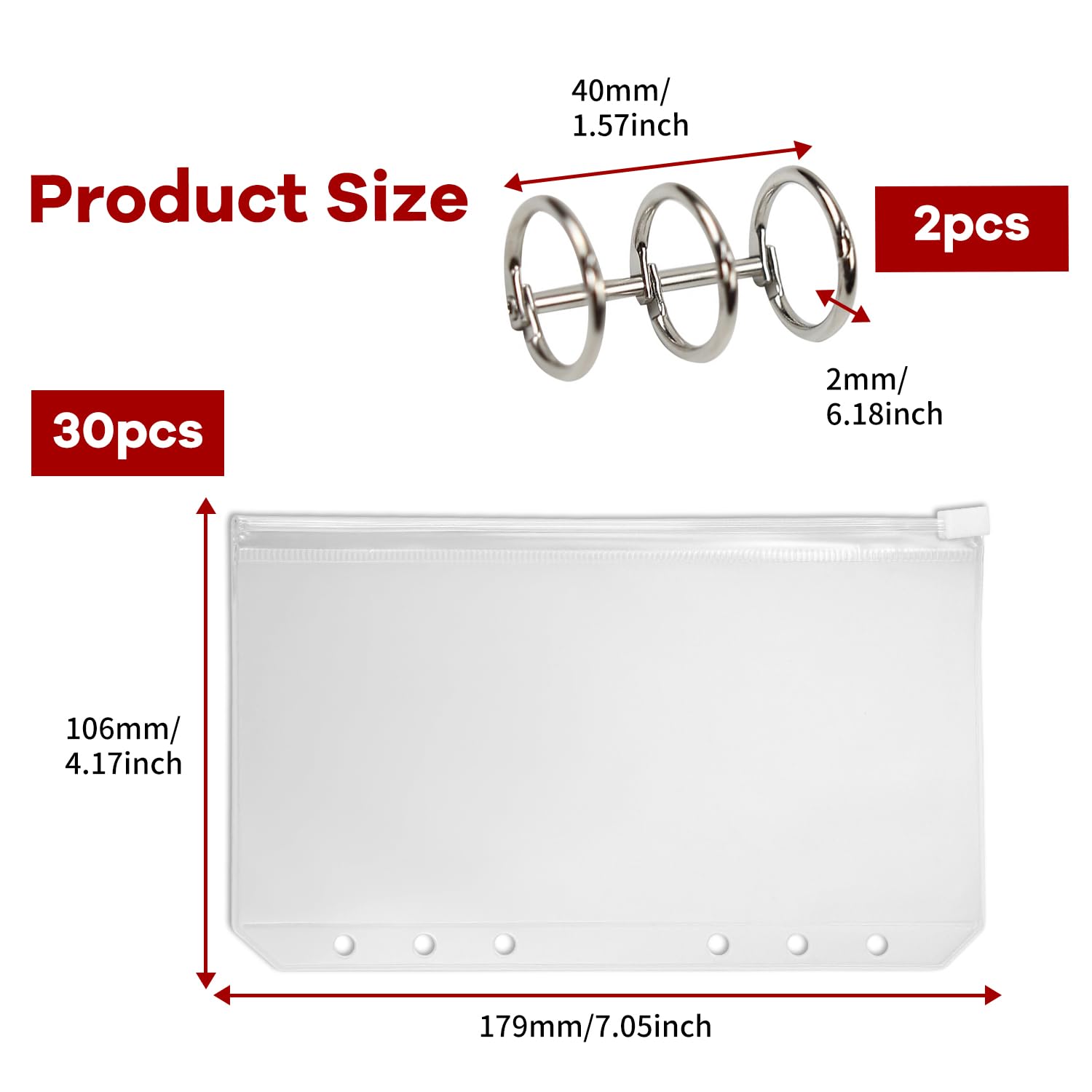 30 Pcs A6 Plastic Wallet - Image 2