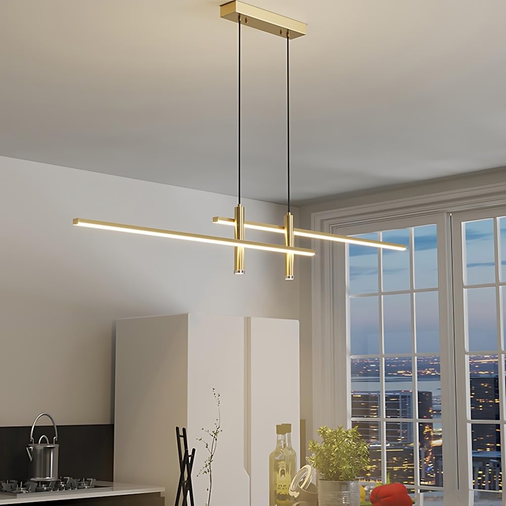 Plafonnier LED linéaire orientable avec température réglable 3000-6000K pour bureau et cuisine