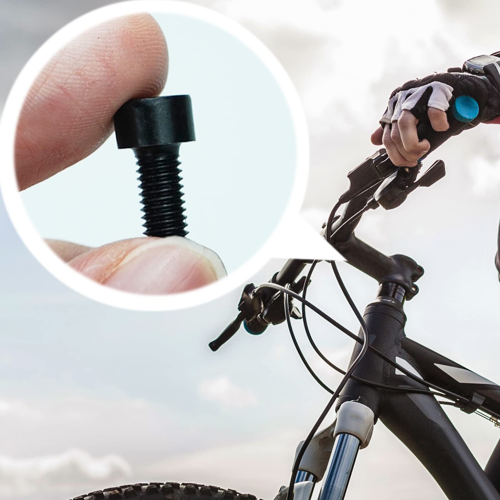 Bulloni per bici da 12 pezzi, viti a gabbia per portaborraccia da bici M5 per portaborraccia da bici