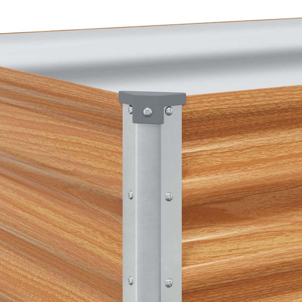 vidaXL Jardinière surélevée 390 x 50 x 68 cm Acier galvanisé, Bac à Fleurs pour Jardin et terrasse, Plats en Acier durables, déco extérieure pour espaces urbains