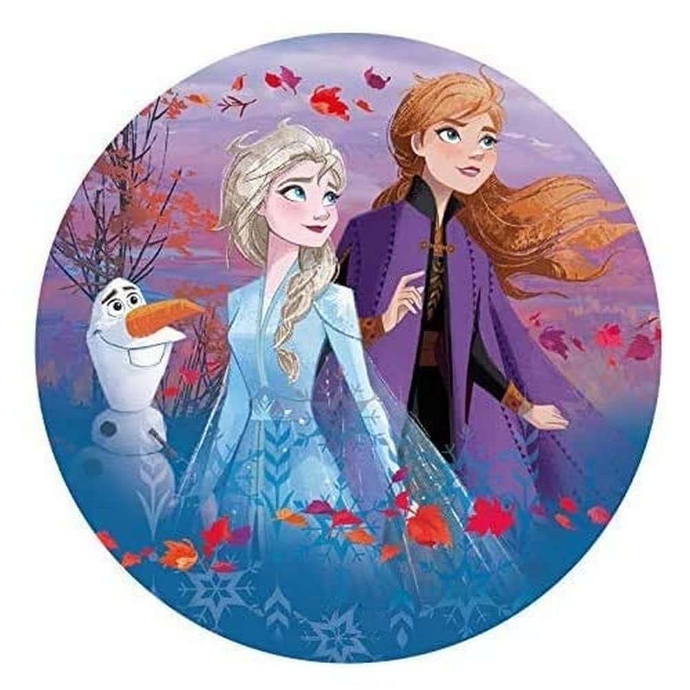 Dekora - Decoracion Tartas de Cumpleaños Infantiles en Disco de Oblea de Disney Frozen - 20 cm