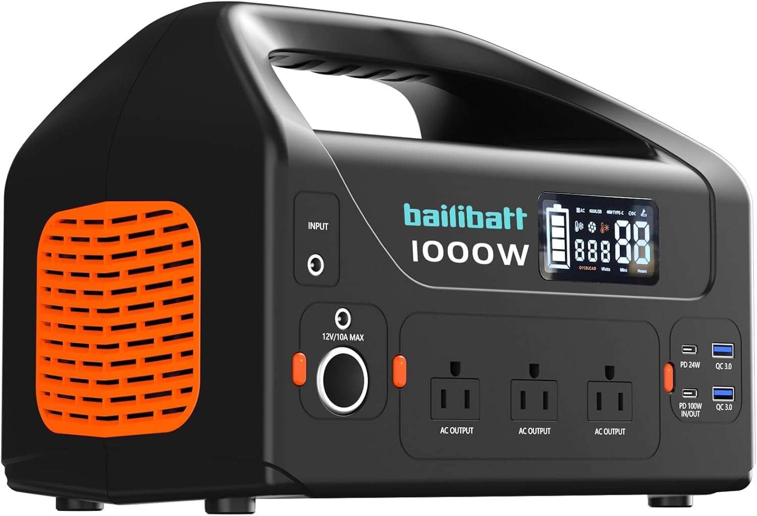 Portable Power Station 1000W 808Wh Portable Generator for Home Use Power Station for Camping Home Backup CPAP 100W