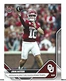 2025 Bowman U Now John Mateer Football Card #2 Historical Oklahoma Sooners Debut Fuels Triumph