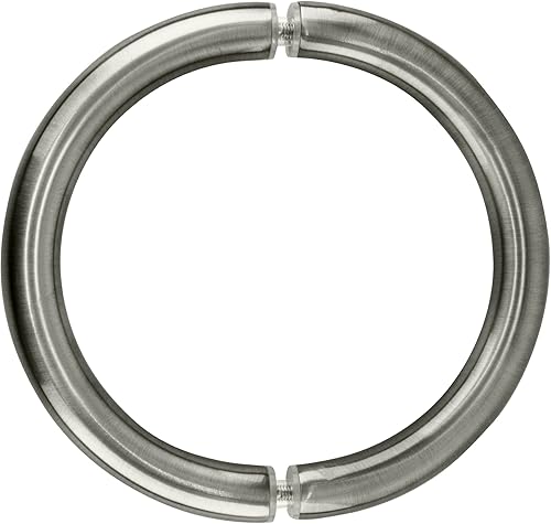 Miniatura 4 de Brixwell HC-6BTB-ACP - Manija de puerta de ducha de estilo circular de 6 pulgadas de centro a centro, montaje trasero a trasero, cobre antiguo