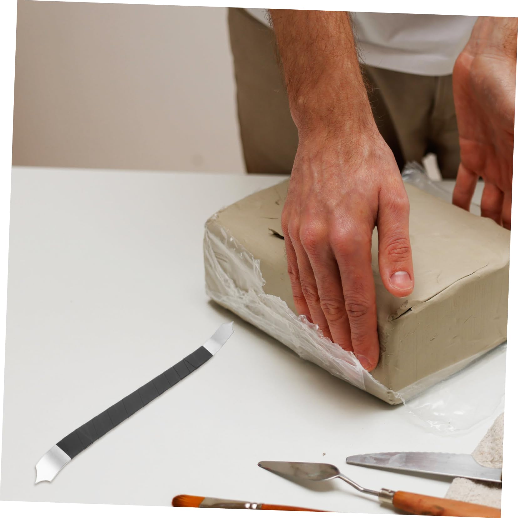 ARTIBETTER 4 Piezas Herramienta de Escultura de Arcilla con Único Herramienta Raspado de Arcilla Proyectos de Manualidades y Escultura Fabricada Inoxidable Resistente y Duradero