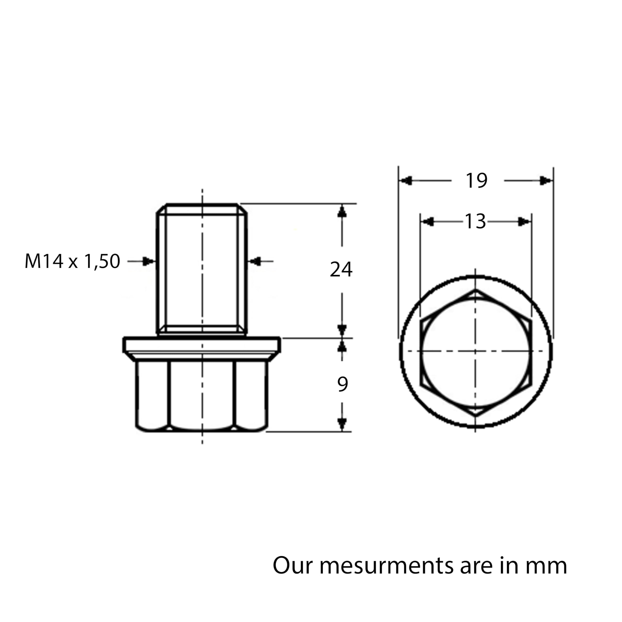 Restagraf Lot De 10 Joints De Bouchon De Vidange 14x19x2.2 Mm - Acier Malléable, Compatible Chevrolet, Chrysler, Citroën, Fiat, Peugeot, Volvo