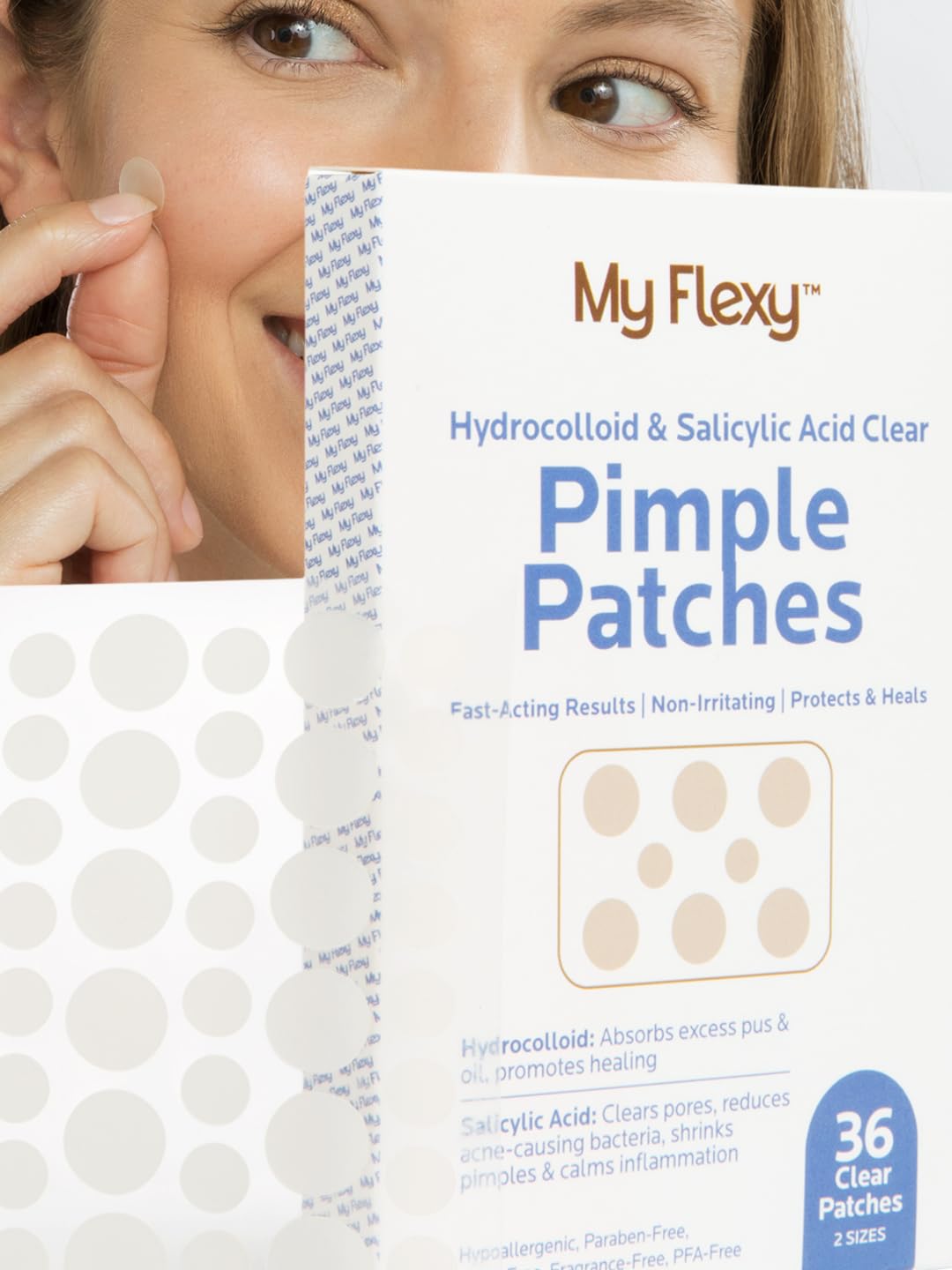 Pimple Patches - Hydrocolloid Acne Patches with Salicylic Acid Pimple Patches for Face Invisible Zit Patches Hydrocolloid Patch