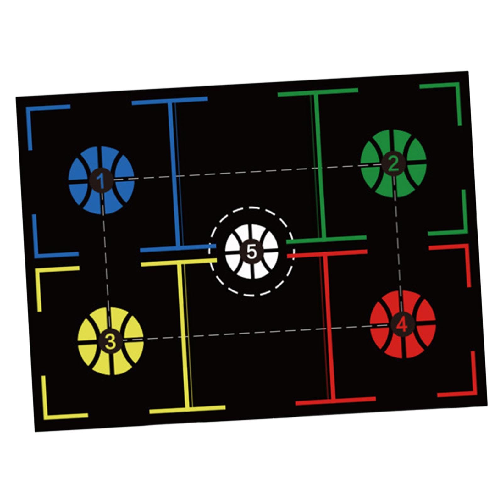 Basketball Training Mat Mute Shock Absorbing Agility Footstep Training Mat Style D 107cmx76cm | Team Sports | Basketball | Training Aids-image-22
