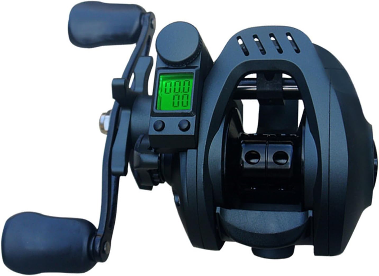 Led Screen Electronic Fishing Reels Waterproofs Sea Saltwater Ice Fishing Wheel Metal Baitcasting Reels Easy to Use