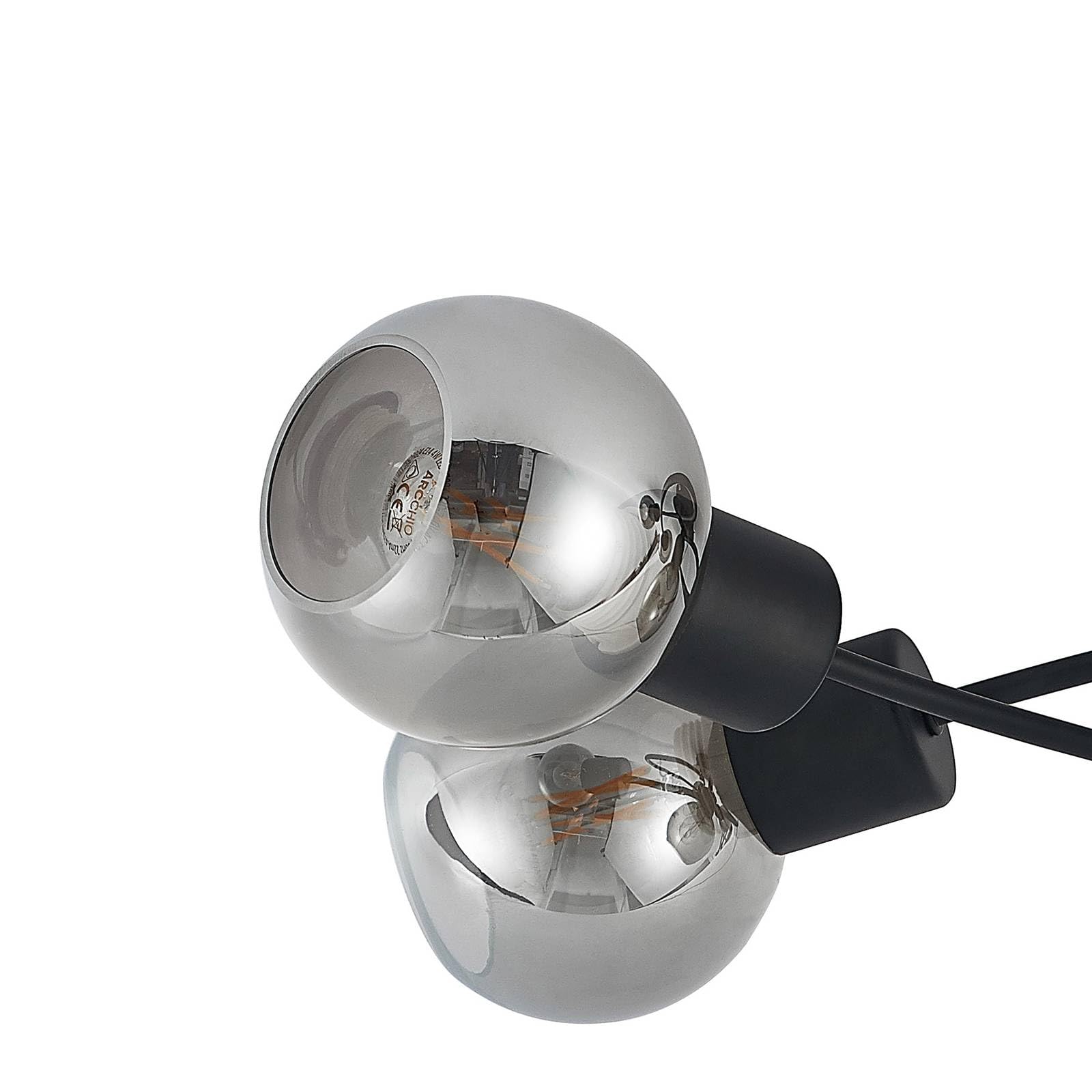 Lindby Deckenlampe Elaina (Modern) in Schwarz aus Metall (5 flammig, E14) - Deckenleuchte Lampe Wohnzimmerleuchte