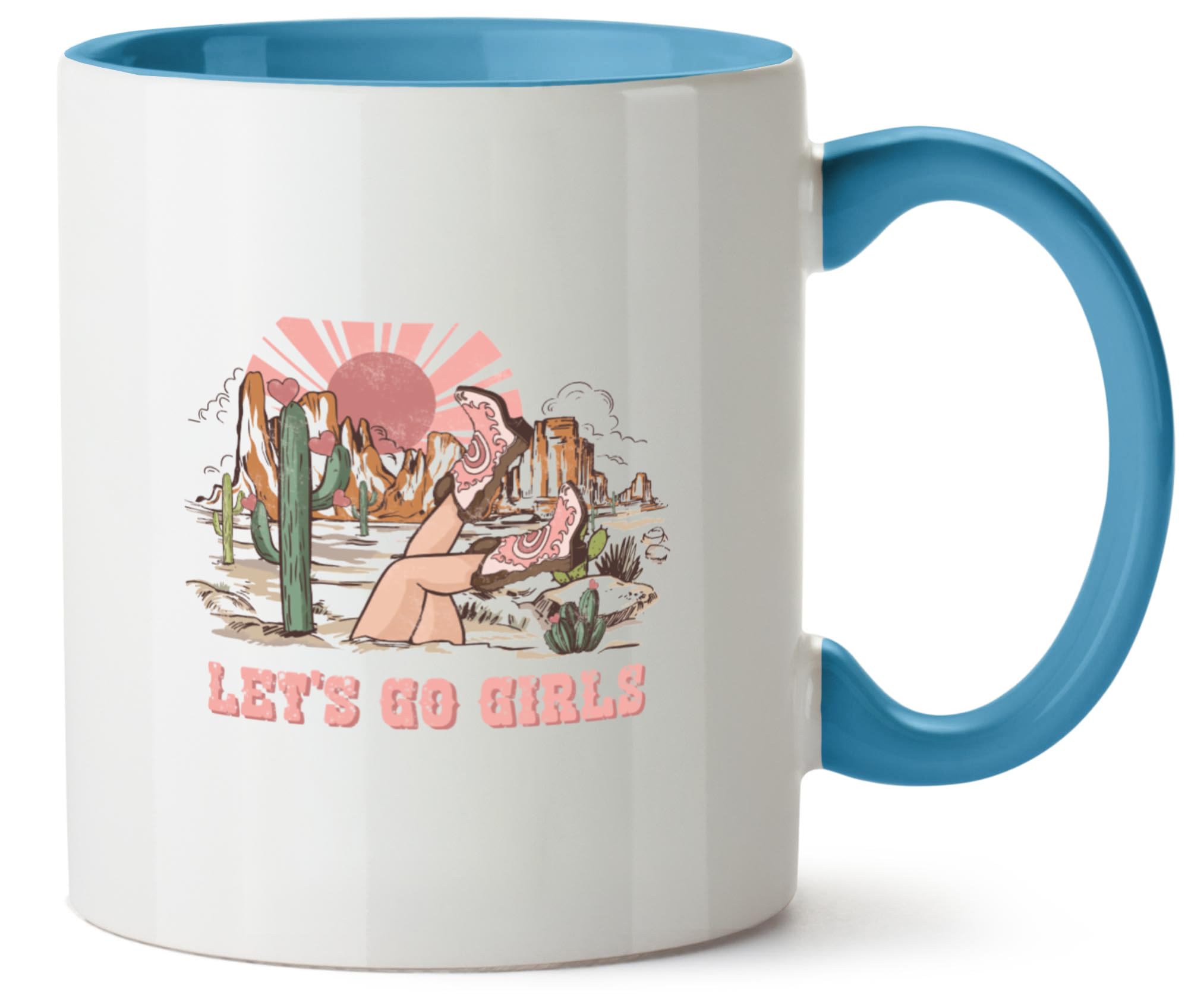 Hippowarehouse Let's go Girls Printed Mug Various Colour Options Ceramic Cup Kitchenware 11oz
