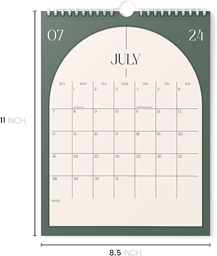 Miniatura 6 de Calendario 2023  Calendario de pared vertical 2023 de 8.5 x 11 pulgadas hasta junio de 2024  Fácil planificación con el calendario 2023  Calendario