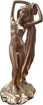 Nude Female Statue, Aesthetical Wake Up Female Statue, Goddess Statue, Art Reproduction, Study Room, Guest House, Souvenir, Cheer, Present, Total Height 8.7 inches 22 cm