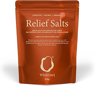Epsom Salt Bath Salts - Natural Bath Soak for Muscle and Joint Recovery - Made in The UK - Arnica, Frankincense and Eucalyptus Essential Oil - Great for Post Workout and Relaxation - 200g