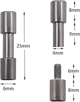 Vista 2 de 10 juegos de sujetadores de perno de soporte de acero inoxidable, remaches de bloqueo tácticos, cuchillo DIY herramienta mango sujetador revisión