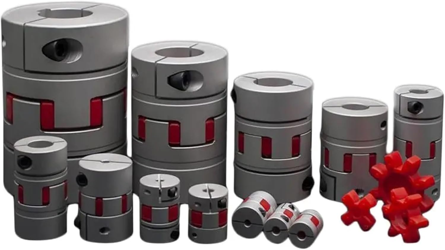 Flexible JAW KTR Shaft Couplings D40L75 D45L85 D55L66 D55L110 Spider Rotex Aluminium Motor Screw Bearing Couplers(D45L55d24)