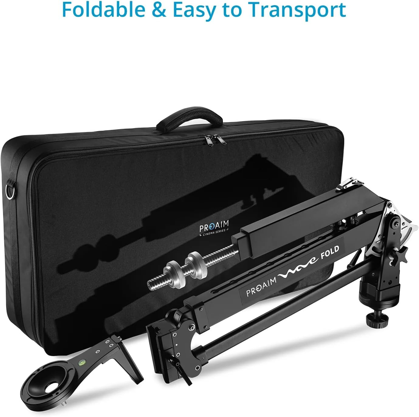 Foldable jib crane and carrying bag