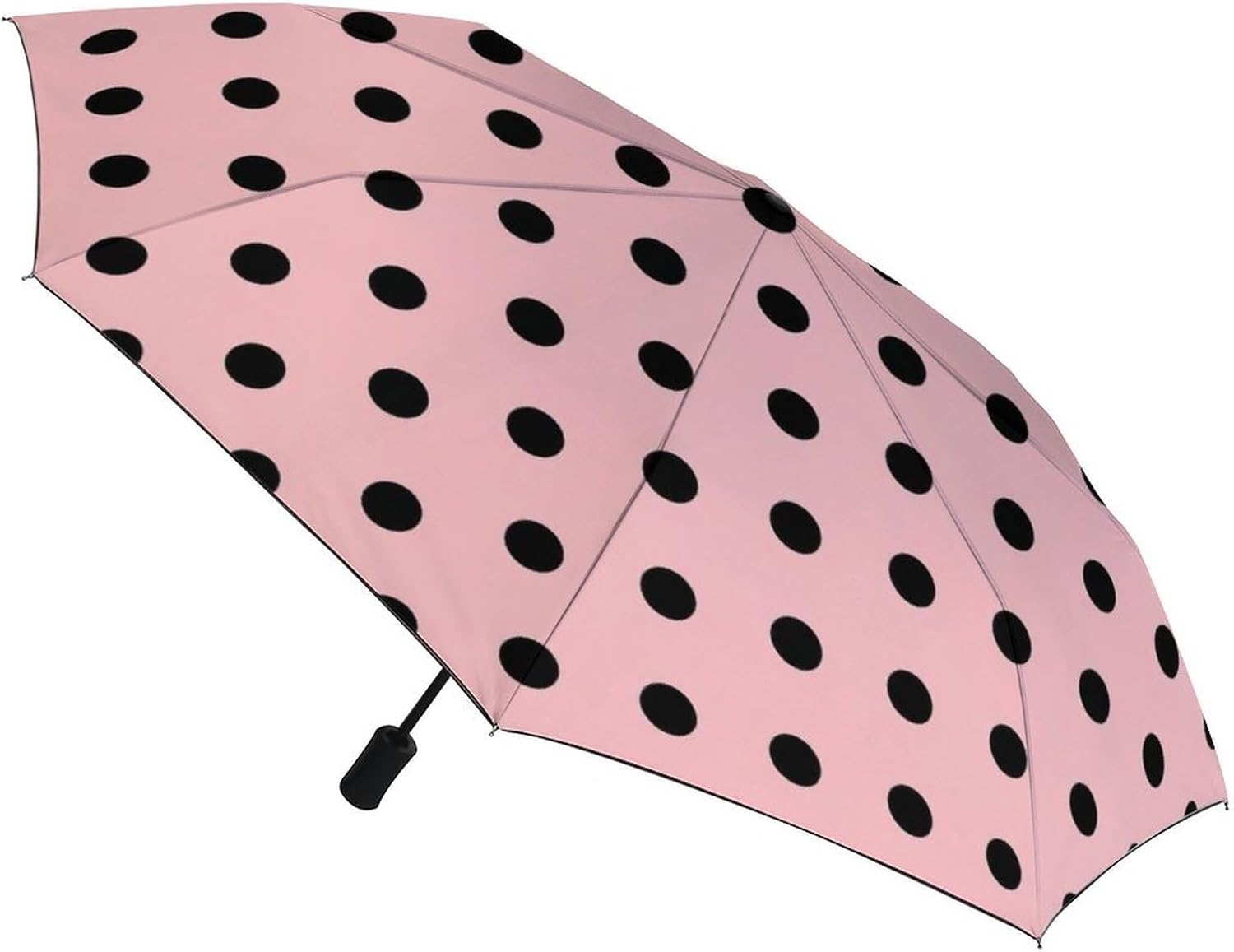 Compact Travel Umbrellas 3 Fold, Automatic Lightweight Umbrella for Adult, Portable Umbrella with Case