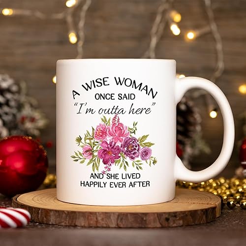 Miniatura 8 de Regalos de jubilación para mujeres, taza de café con texto en inglés "Retirement Under New Management", taza de café con texto en inglés "Happy
