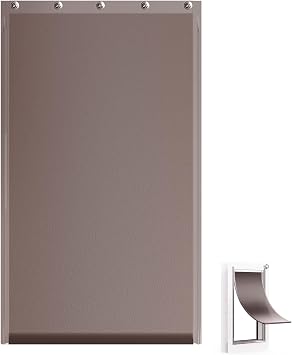 Dog Door Replacement Flaps Compatible with Baboni, Large Replacement Flap for Pet Doors with Screws, Flexible and Durable, Weather Resistant Door Flaps for Doggie and Cat 10 1/8" X 16 7/8"