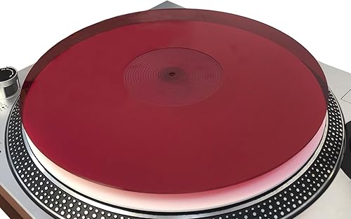 Miniatura 10 de Alfombrilla de acrílico para tocadiscos - Plato deslizante de vinilo para tocadiscos de 12 pulgadas - Reduce el ruido y mejora la calidad del sonido