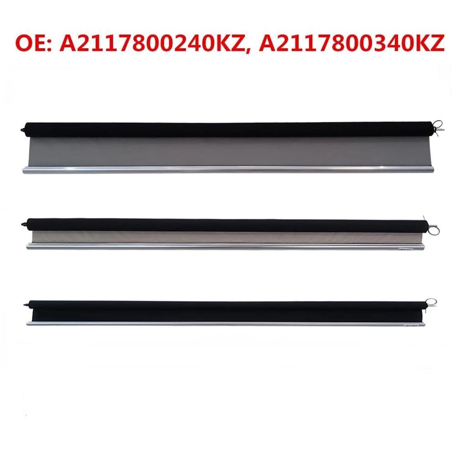 Cortinas Divisorias Coche para Benz para Clase E W211 E280 E300 A2117800240KZ A2117800340KZ Montaje De Cubierta De Cortina para Techo Solar Panorámico De Coche Rayos UV Parasol(Gray Rear)