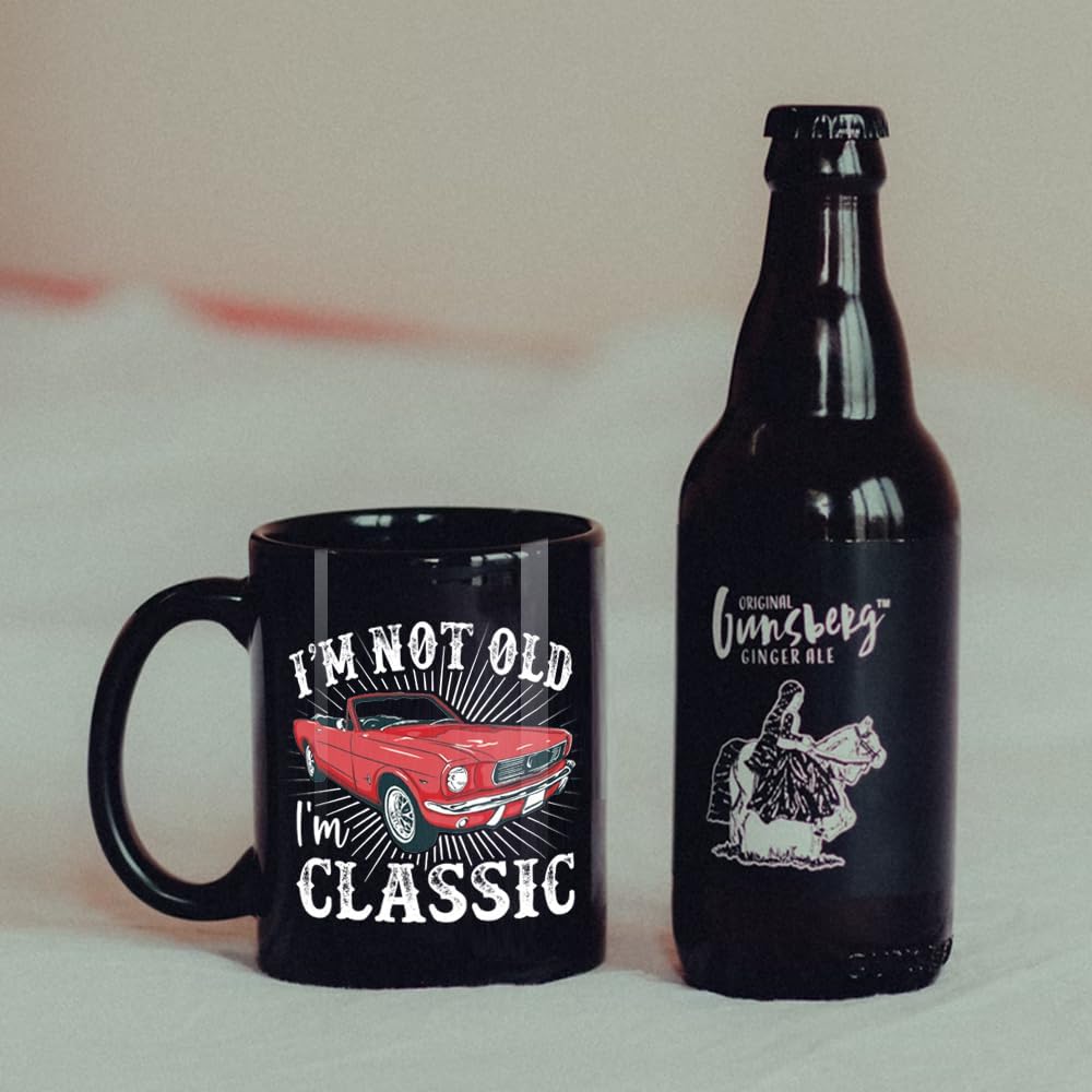 I'm Not Old I'm Classic Coffee Mug 11oz, Novelty Mug Gifts for Men Car Lovers, Christmas Mug Gifts for Dad Grandpa Uncle Husband, Funny Birthday Coffee Mug Gifts for Men, Dad Birthday Mug Gift - Image 3