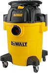 DEWALT Shop Vacuum 6 Gallon 4HP Poly Wet Dry Vacuum Ultimate Cleaning Solution for Construction Workshop Environments for Jobsite Garage Home W/Inflation Ket, Yellow, DXV06PL