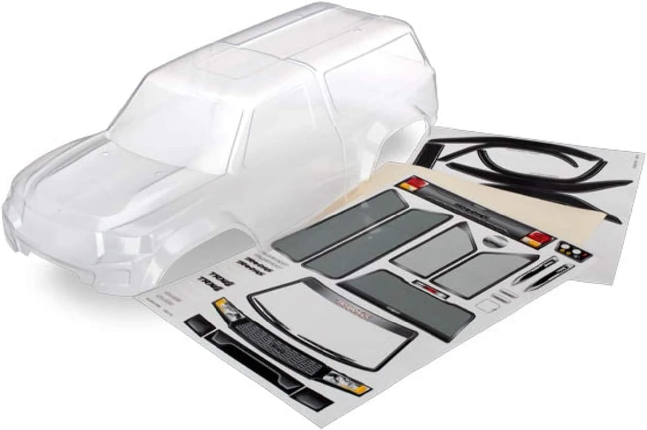 Traxxas TRA8112 Clear Body with Camper with Decals, TRX-4 Sport