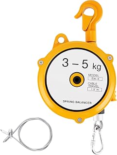 YJINGRUI Retractable Spring Balancer 3~5kg(6.6~11lbs) Hanging Tool Spring Balancer Balancer Retractor 1.5m Wire Rope Hanging Holding Equipment