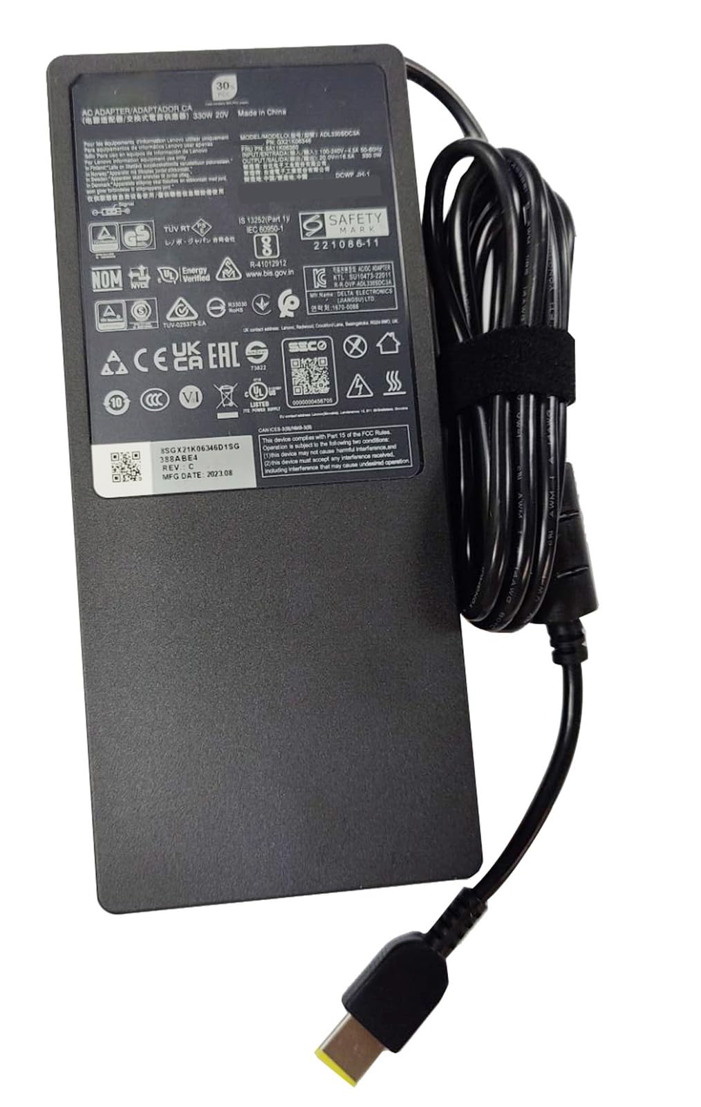 Ładowarka zasilacza AC 20V 16,5A GaN 330W do Lenovo Legion Pro 7 16IRX9H 7i Gen 9