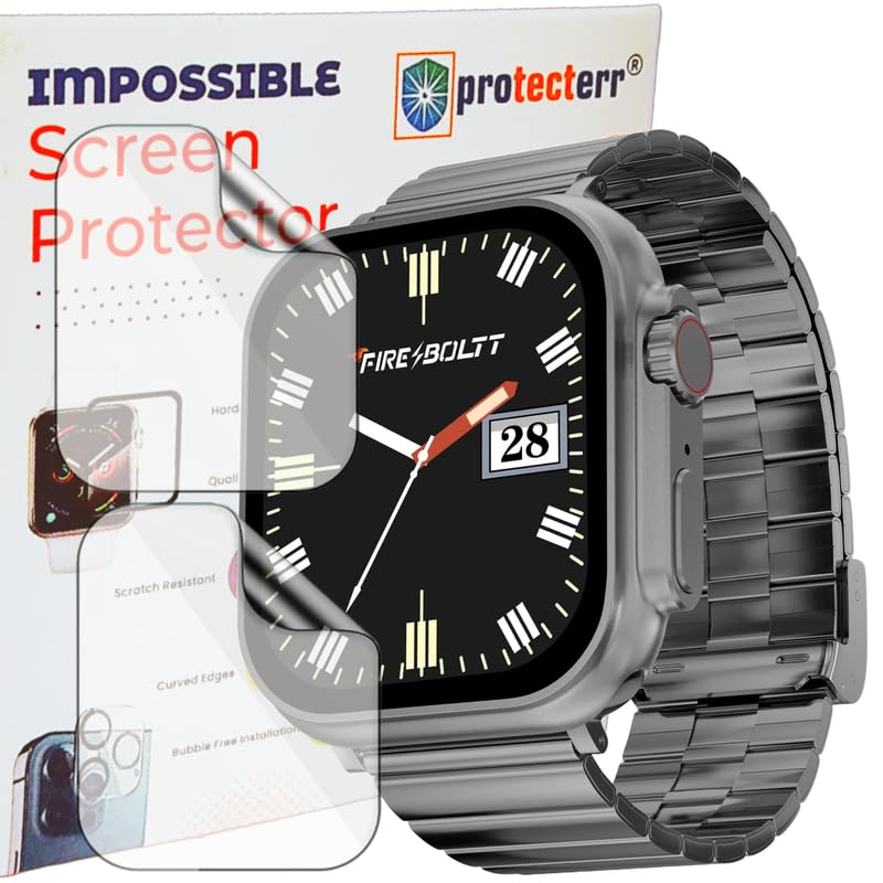 Image of 2-Pack| Screen Protector /Guard for Fire-Boltt Gladiator + 1.96 inch Smartwatch -Not A Tempered Glass